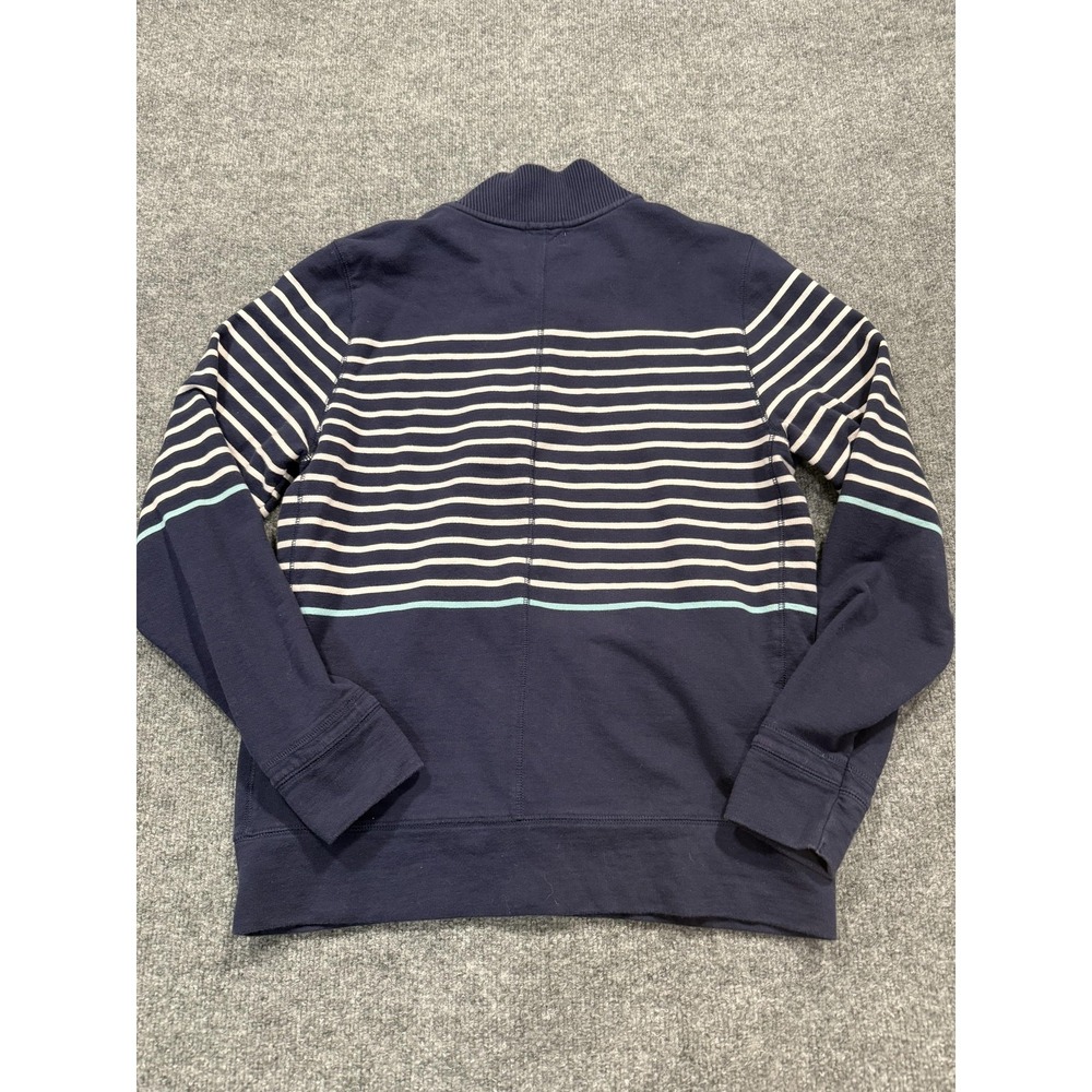 Paul Smith Sweater Mens Large Blue Striped Snap Cardigan Pockets Cotton - Picture 11 of 12